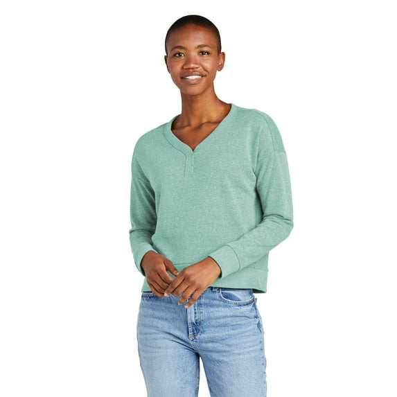 District Women's Perfect Tri Fleece V-Neck Sweatshirt DT1312
