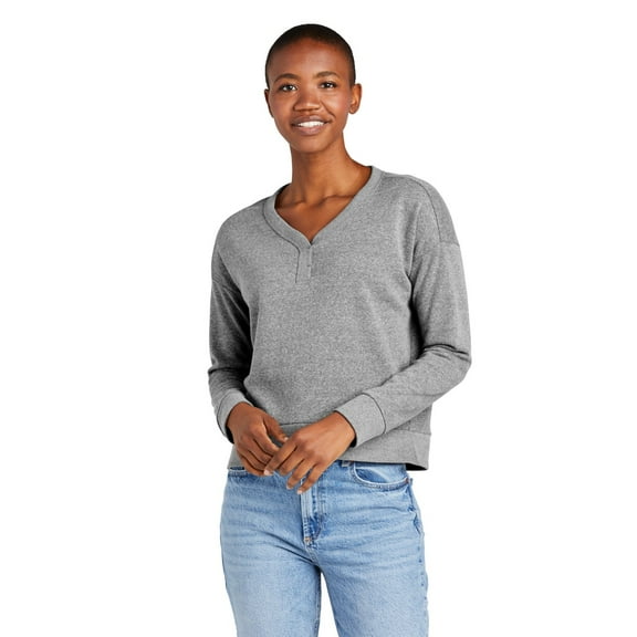 District Women's Perfect Tri Fleece V-Neck Sweatshirt DT1312