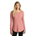 thumbnail image 1 of District Women's Perfect Tri Long Sleeve Tunic Tee Dt132l - Blush Frost - S, 1 of 4