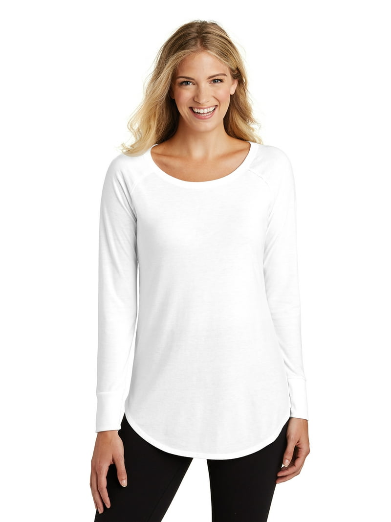 District Women's Perfect Tri Long Sleeve Tunic Tee DT132L