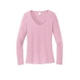 thumbnail image 1 of District Women's Perfect Tri Long Sleeve V-Neck Tee DT135, 1 of 13