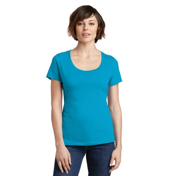 District Women's Perfect Weight Scoop Tee. DM106L