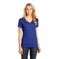 thumbnail image 1 of District - Women's Perfect Weight V-Neck Tee. DM1170L - XS Deep Royal, 1 of 6