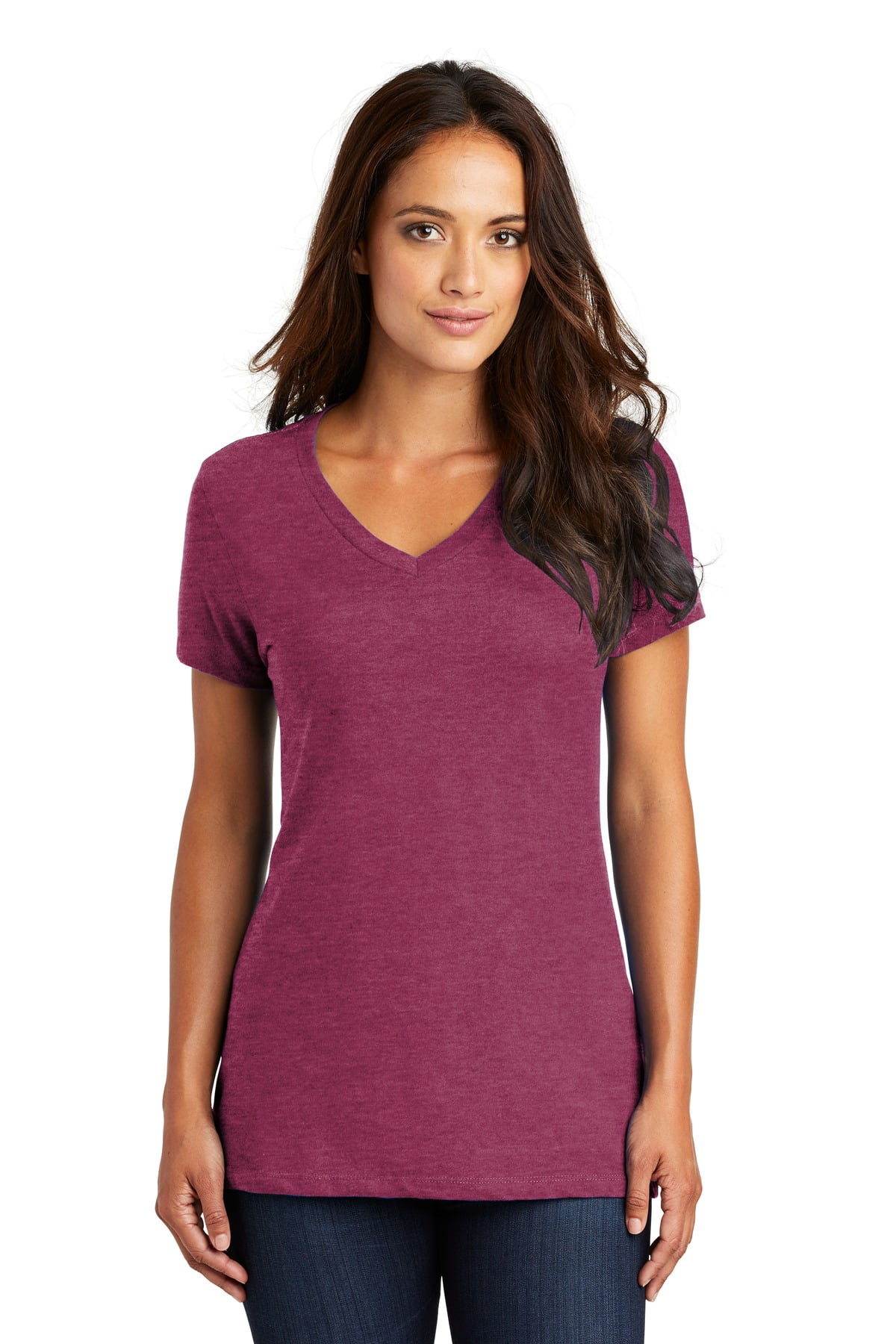 District Women's Perfect Weight V-Neck Tee. DM1170L - Walmart.com