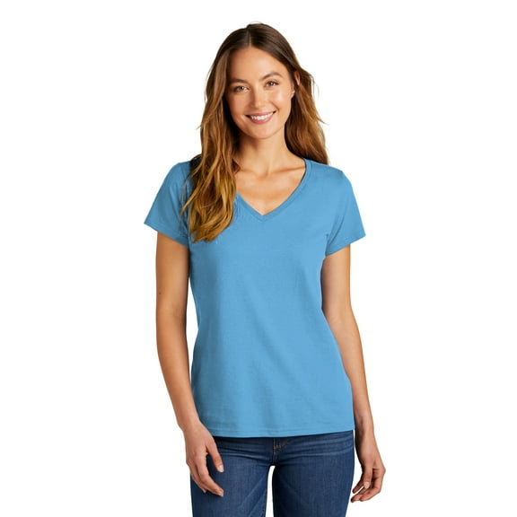 District Women's Short Sleeve Concert V-Neck Tee