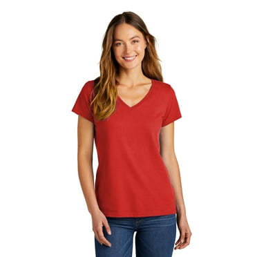 District Women's Short Sleeve Concert V-Neck Tee