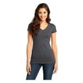 thumbnail image 1 of District Women's Short Sleeve Juniors Very Important V-Neck T-Shirt Charcoal 2X-Large, 1 of 4