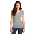 thumbnail image 1 of District Women's Short Sleeve Juniors Very Important V-Neck T-Shirt Light Heather Grey 2X-Large, 1 of 4