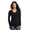 thumbnail image 1 of District Women's The Concert T-Shirt® Long Sleeve V-Neck, 1 of 6