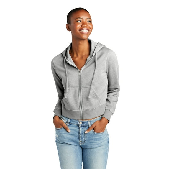 District Women's V.I.T Fleece Full-Zip Hoodie DT6103