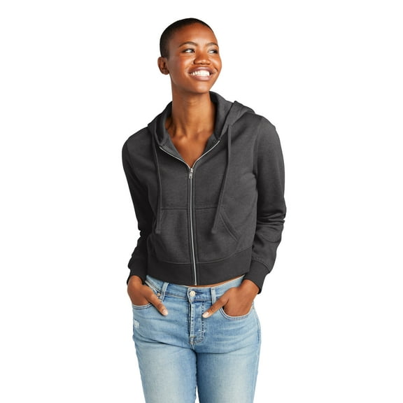 District Women's V.I.T. Fleece Full-Zip Hoodie DT6103