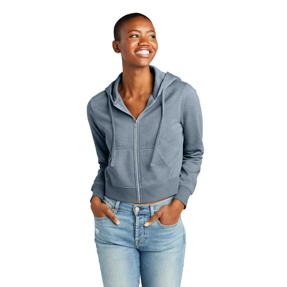 District Women's V.I.T Fleece Full-Zip Hoodie DT6103