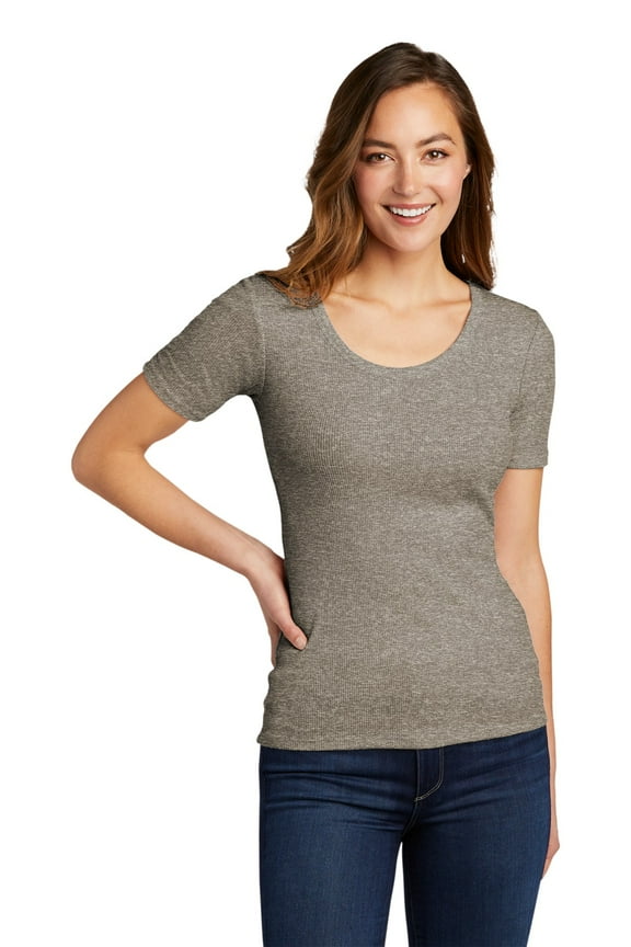 Women's V.I.T. Rib Scoop Neck Tee DT6020