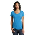 thumbnail image 1 of District Women's Very Important Tee V-Neck Dt6503 - Heathered Bright Turquoise - XL, 1 of 4