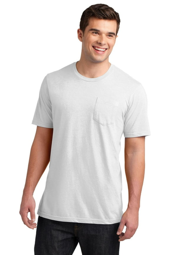 Young Men's 100-Percent Cotton Short Sleeve T Shirt With Pocket DT6000P