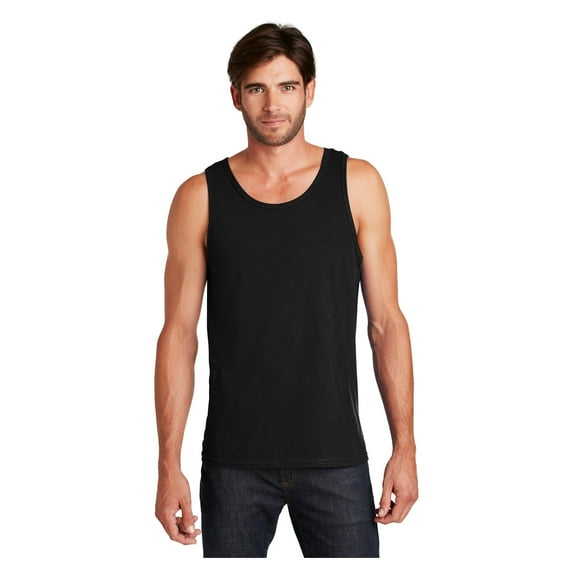District Young Men's Sleeveless The Concert Cotton Tank Black Large