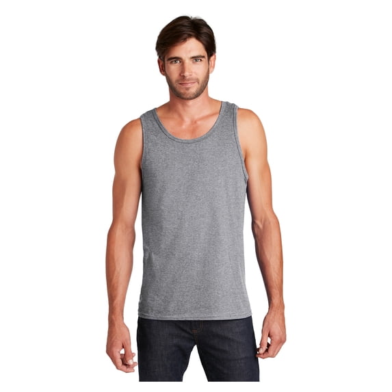 District Young Men's Sleeveless The Concert Cotton Tank Heather Grey X-Small