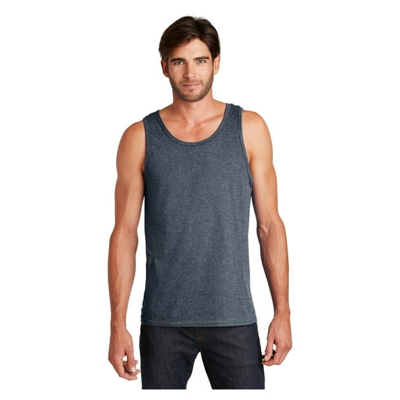 District Young Men's Sleeveless The Concert Cotton Tank Heathered Navy 3X-Large
