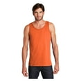 thumbnail image 1 of District Young Men's Sleeveless The Concert Cotton Tank Neon Orange Small, 1 of 6