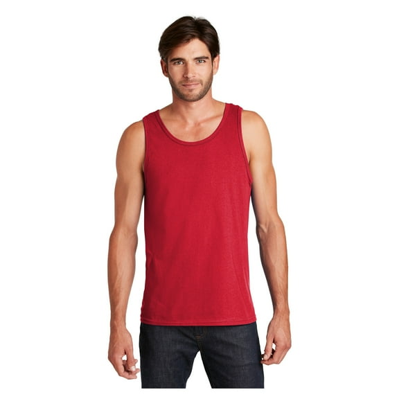 District Young Men's Sleeveless The Concert Cotton Tank New Red X-Small