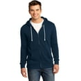 thumbnail image 1 of District - Young Mens Core Fleece Full-Zip Hoodie DT190, 1 of 1