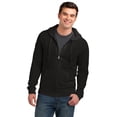 thumbnail image 1 of District Young Mens Jersey Full Zip Hoodie-3XL (Black), 1 of 6