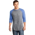 thumbnail image 1 of District Young Mens Microburn 3/4-Sleeve Raglan Tee DT162, 1 of 1