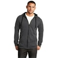 thumbnail image 1 of District Young Mens The Concert Fleece Full Zip Hoodie-M (Heathered Charcoal), 1 of 6