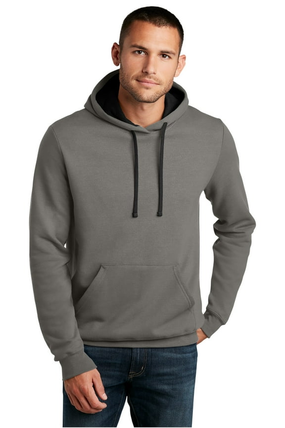 Young Mens The Concert Fleece Hoodie-L (Grey)