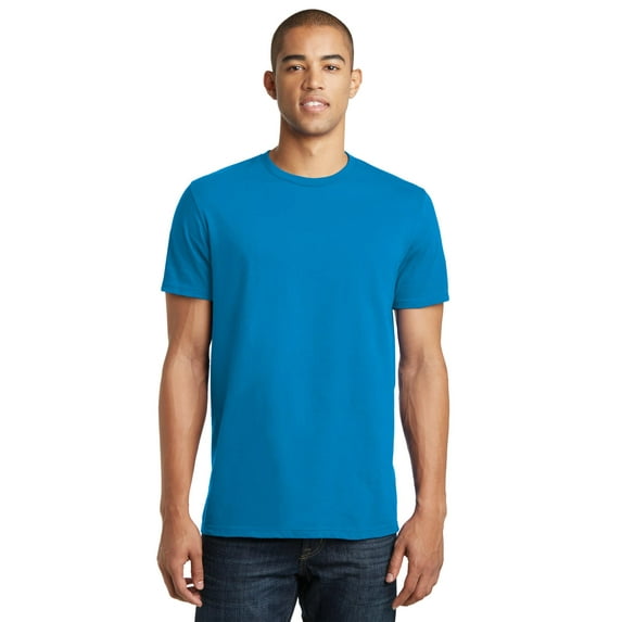 District Young Mens The Concert Tee DT5000-M (Neon Blue)