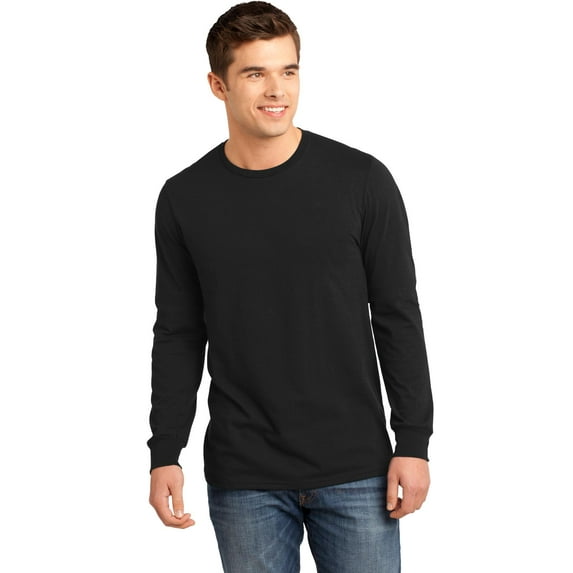 District Young Mens The Concert Tee Long Sleeve-XL (Black)