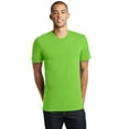 thumbnail image 1 of District Young Mens The Concert Tee V Neck DT5500-XL (Neon Green), 1 of 4