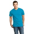 thumbnail image 1 of District Young Mens Very Important Tee V Neck-4XL (Light Turquoise), 1 of 6