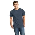 thumbnail image 1 of District - Young Mens Very Important Tee V-Neck. Dt6500 , DT6500 , Heathered Navy , Medium, 1 of 1