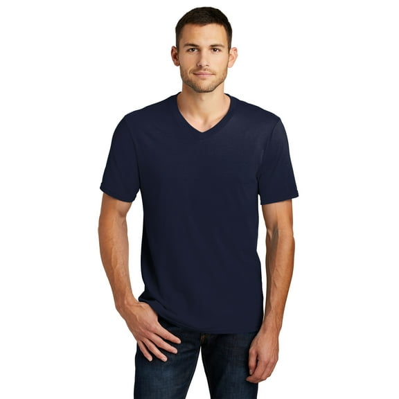District Young Mens Very Important Tee V Neck-XL (New Navy)
