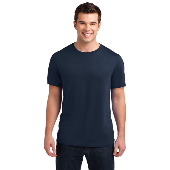 District Young Mens Vintage Wash Crew Tee Dt4000 - New Navy - XL