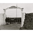 thumbnail image 1 of District of Columbia. Men and gun of 3d Massachusetts Heavy Artillery at ornamental gate of Fort Totten Poster Print (24, 1 of 3