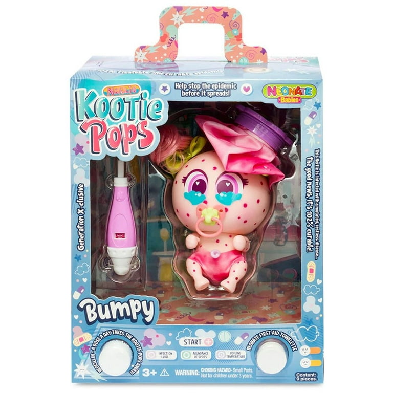 Neonate Babies Nerlie Kootie Pops Bumpy Baby with Thermometer