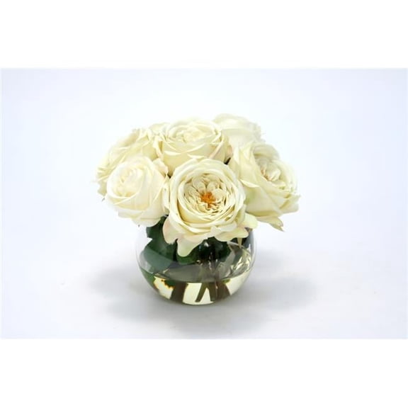 Disttive Designs 15683J Unisex Cream White in Rose Bowl - Green