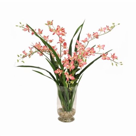 Disttive Designs 17296 Unisex Dendrobium Orchid with Foliage - Purple