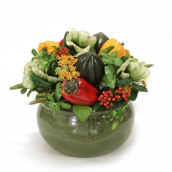 Disttive Designs 5058B Unisex Mixed Vegetable in Green Garden Pot - Mixed
