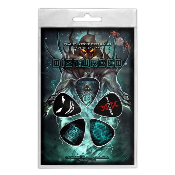 Disturbed Evolution 1mm Guitar Pick Pack Multicolor