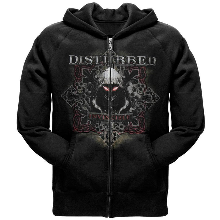 Disturbed Men s Medieval Zippered Hooded Sweatshirt X Large Black Walmart