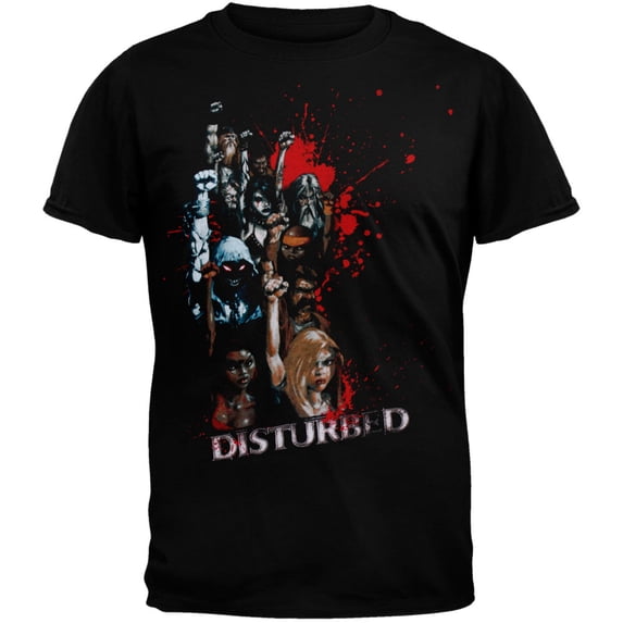 Disturbed Men's Mob Mentality Black Adult Short Sleeve T Shirt