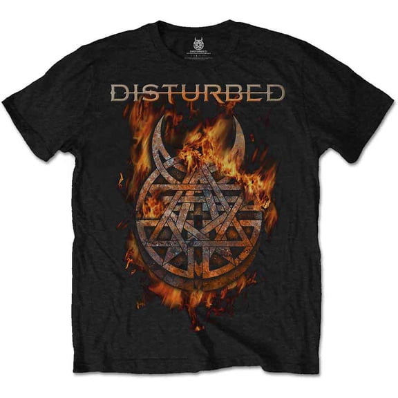 Disturbed Unisex T-Shirt Burning Belief (Large)