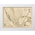 thumbnail image 1 of Disturnell 24x18 White Modern Wood Framed Museum Art Print Titled - Mexico United States Territories - Disturnell 1847, 1 of 4