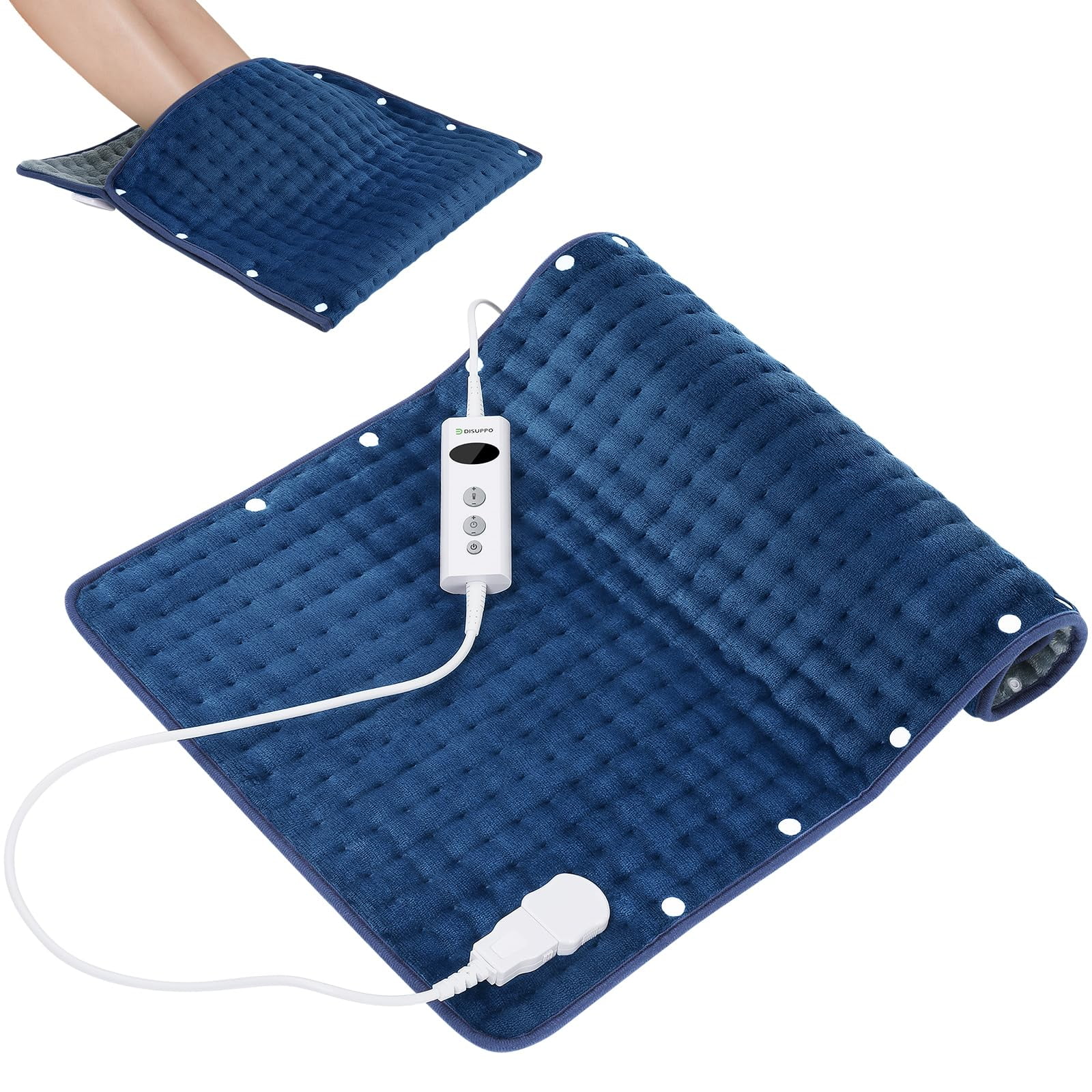 Disuppo 2 in 1 Heating Pad & Foot Warmer, 18"×34" Large Electric