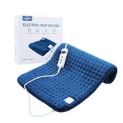 Disuppo Electric Heating Pad for Pain Relief, 18"×33.5" Extra Large Heating Pads, 10 Heat Settings & 9 Timer Setting, Auto-off, Machine Washable, Navy Blue