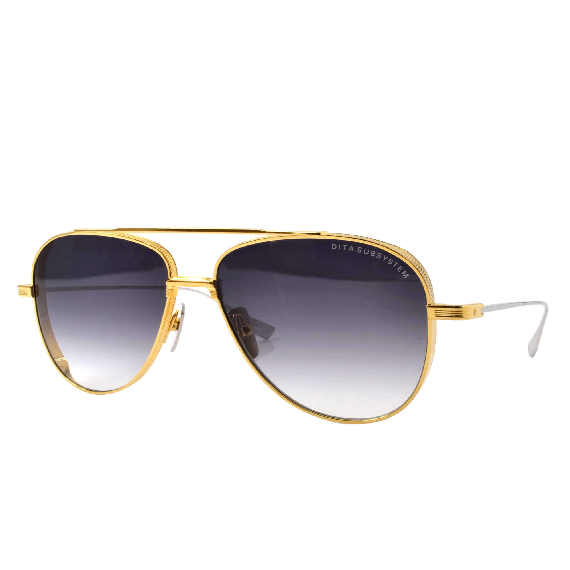 Dita Subsystem DTS141-A-01 Unisex Yellow Gold/Silver Sunglasses