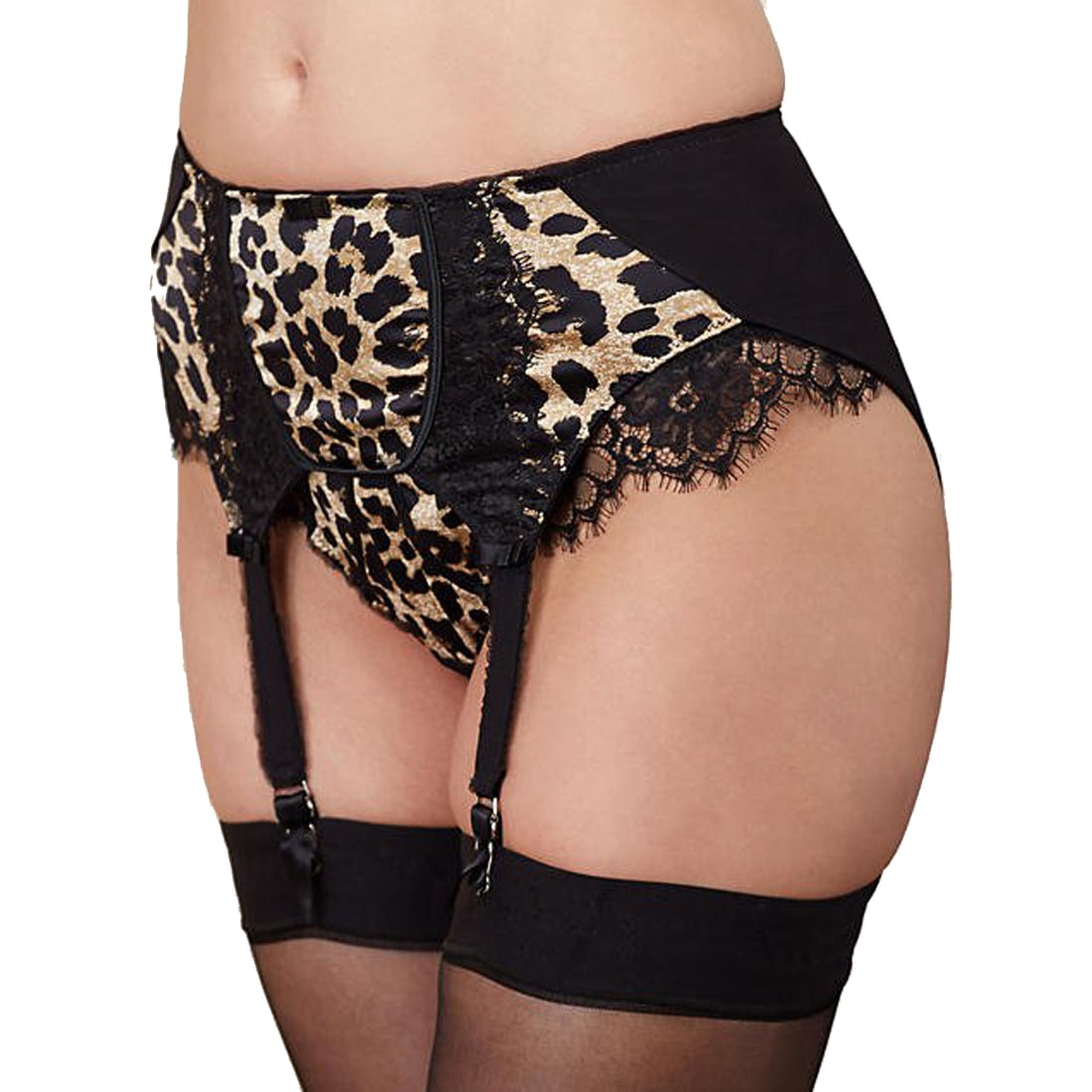 Dita Von Teese Exquisite Printed Tulip Suspender Togo